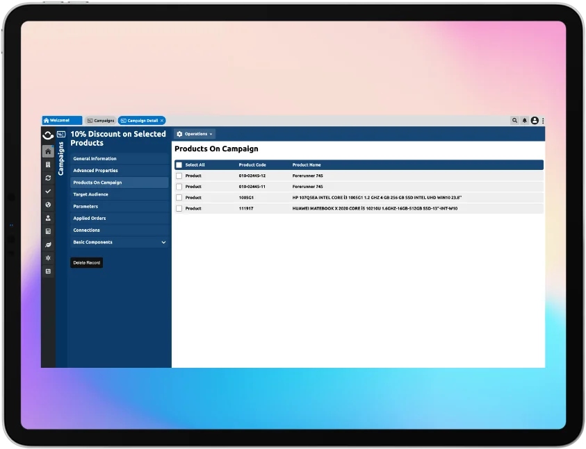 Discount on Selected Products