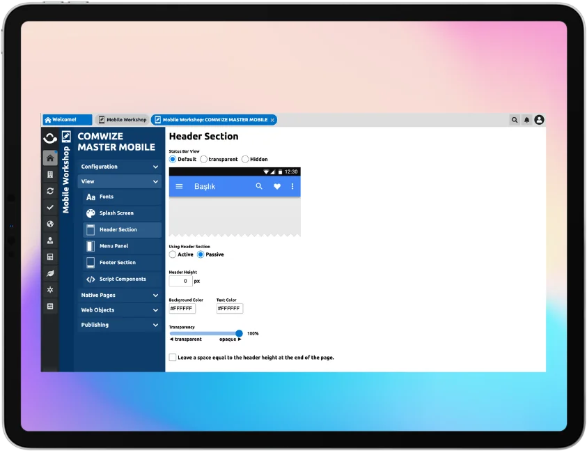 IOS Management Panel
